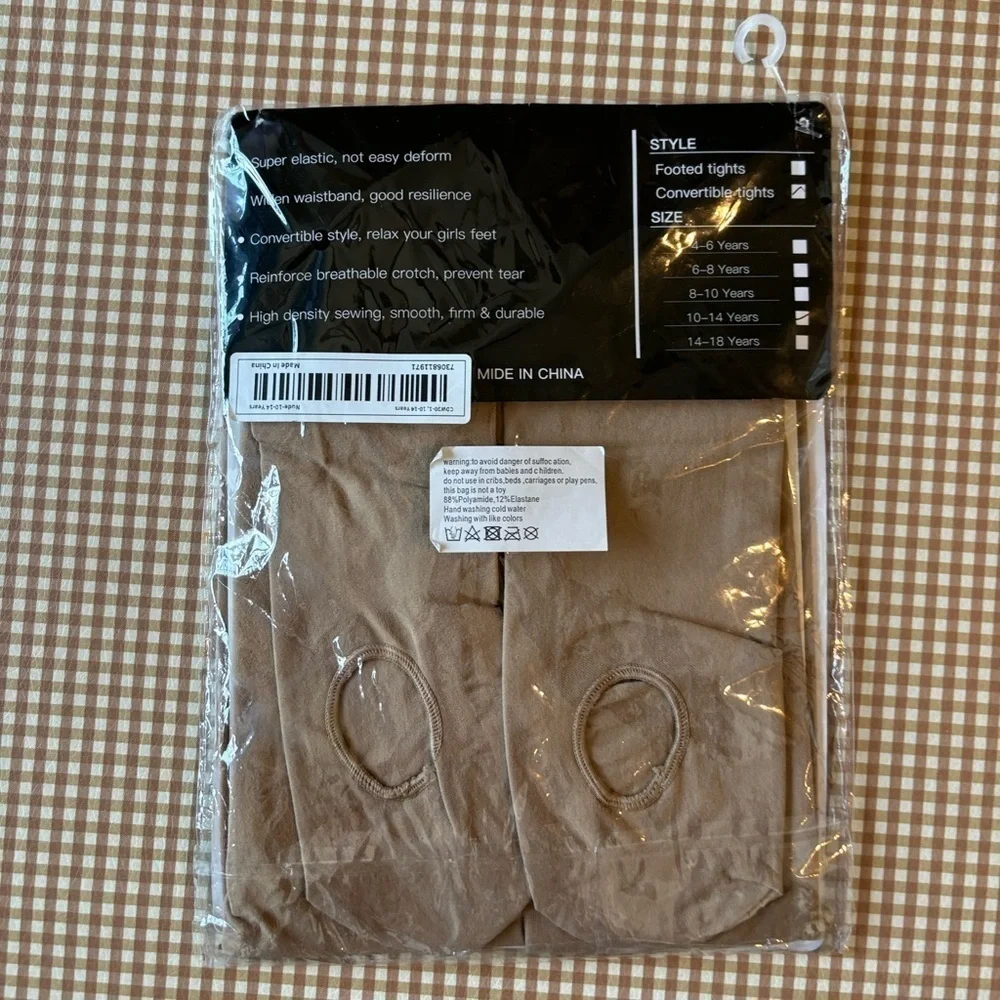 Pro Dance Tights. Girl size 10-14. NEW